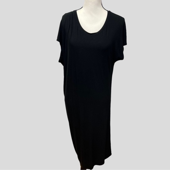 Athleta Draped Crew Dress - size XS Black color - Picture 7 of 12